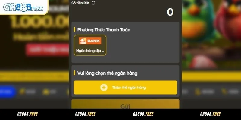Rút Tiền GA888 Quy Tắc Giao Dịch Rút Tiền Ổn Định Và An Toàn 3 Hướng dẫn chi tiết cách rút tiền GA888